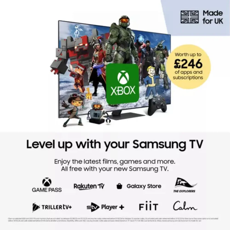 SAMSUNG Q7F5 55" QLED 4K Vision AI Smart TV 2025 - QE55Q7F5