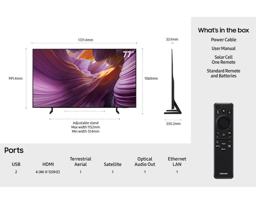 SAMSUNG QE77S85FAEXXU 77" 4K OLED Smart TV Samsung