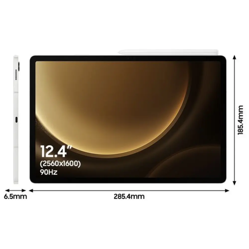 SAMSUNG SM-X610NZSAEUB Galaxy Tab S9 FE+ 12.4" Tablet - 128 GB, Silver