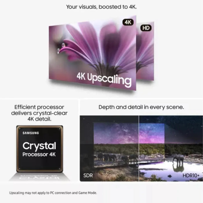 SAMSUNG U8000F 43" Crystal UHD 4K HDR Smart TV 2025 - UE43U8000F