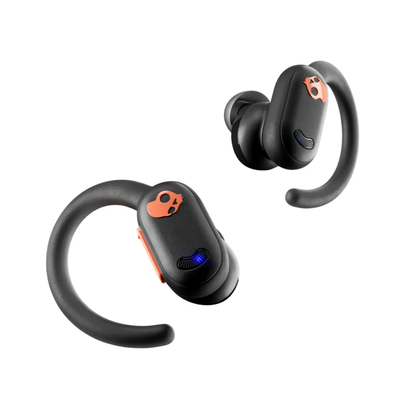 SKULLCANDY Push Active Wireless Bluetooth Noise-Cancelling Sports Earbuds - True Black & Orange