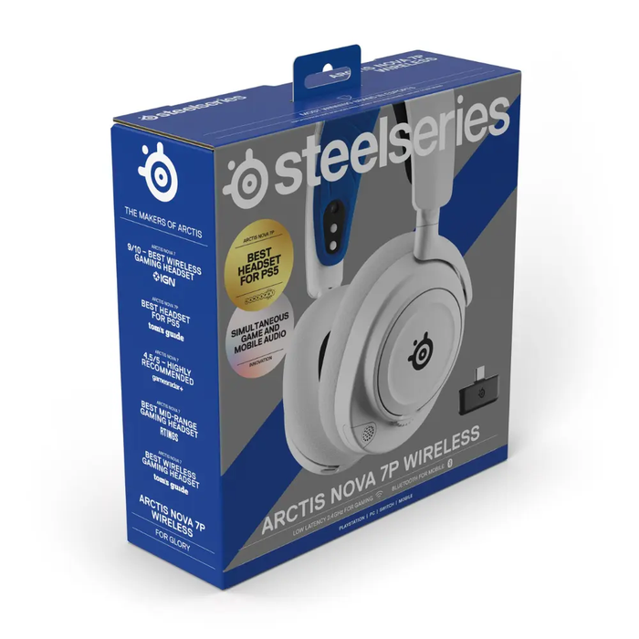 STEELSERIES ARCTIS NOVA 7P WIRELESS HEADSET WHITE