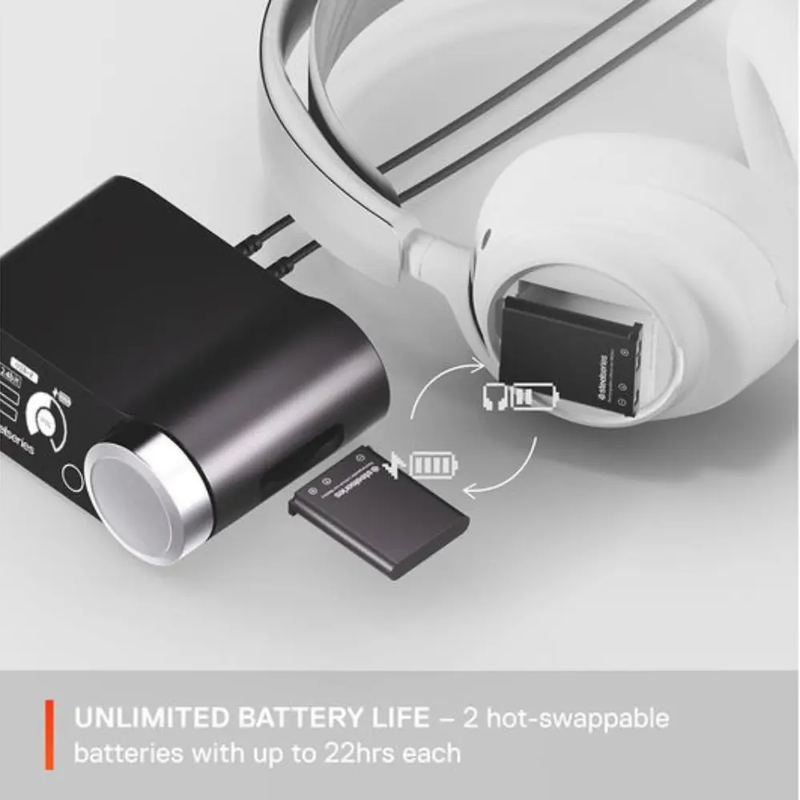 STEELSERIES ARCTIS NOVA PRO WIRELESS GAMING WHITE