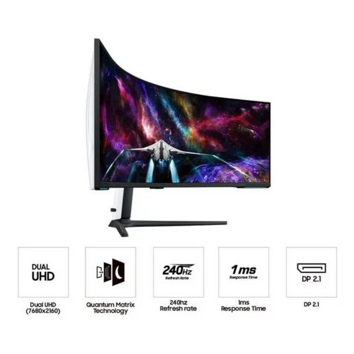 Samsung LS57CG952NUXEN 57" G95NC Odyssey Neo G9 240Hz Dual UHD Monitor Digiland Outlet Store