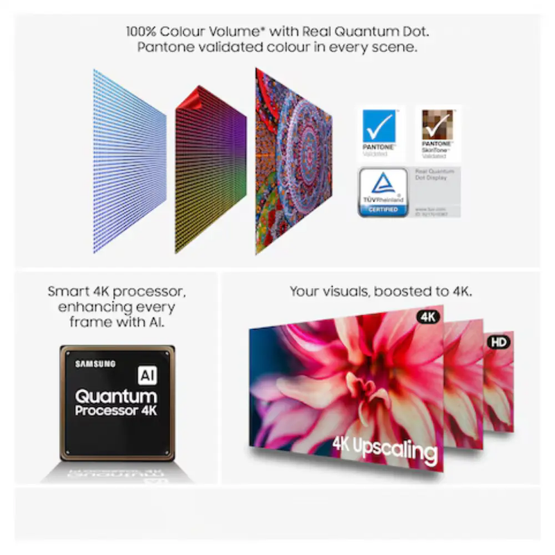 Samsung 75" QLED QEF1 4K Vision AI Smart TV (2025)