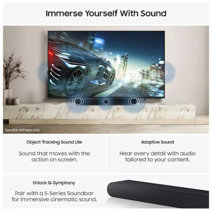 Samsung 75" QLED QEF1 4K Vision AI Smart TV (2025)