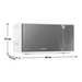 Samsung MS23K3523AW 800W Standard Microwave Digiland Outlet Store