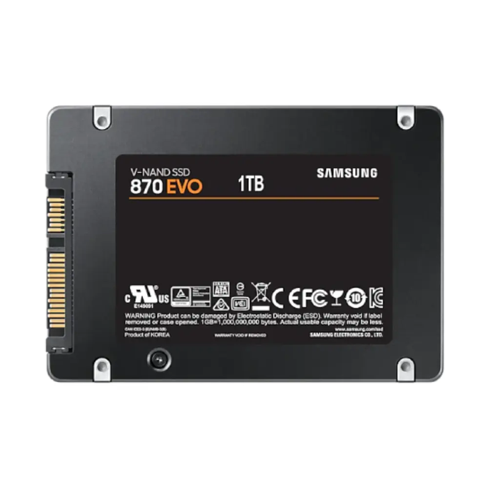 Samsung 870 EVO Series 2.5" SATA Internal SSD Drive, 1TB - MZ-77E1T0B/EU Samsung