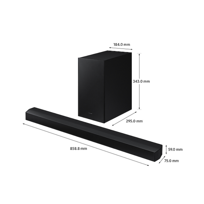 Samsung HW-B430 2.1ch 270W Sound bar with Wireless Subwoofer and Game Mode Digiland Outlet Store
