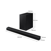 Samsung HW-B450 2.1ch 300W Sound bar with Wireless Subwoofer Digiland Outlet Store