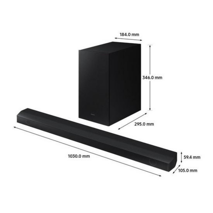 Samsung HW-B650 3.1ch 430W Soundbar with Wireless Subwoofer Digiland Outlet Store