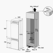 Samsung BRB26715DWW Built-in Refrigerator with Freezer Digiland Outlet Store