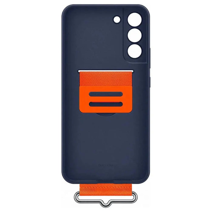 Samsung Galaxy S22 Plus Silicone Cover with Strap Navy Samsung