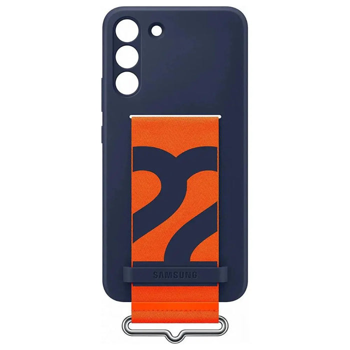 Samsung Galaxy S22 Plus Silicone Cover with Strap Navy Samsung