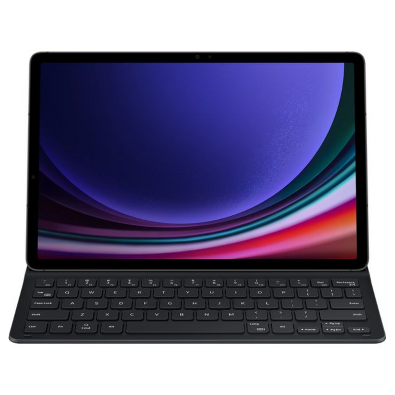 Samsung Book Cover Slim Galaxy Tab S9+ & S9 FE+ Keyboard Case - Black Digiland Outlet Store