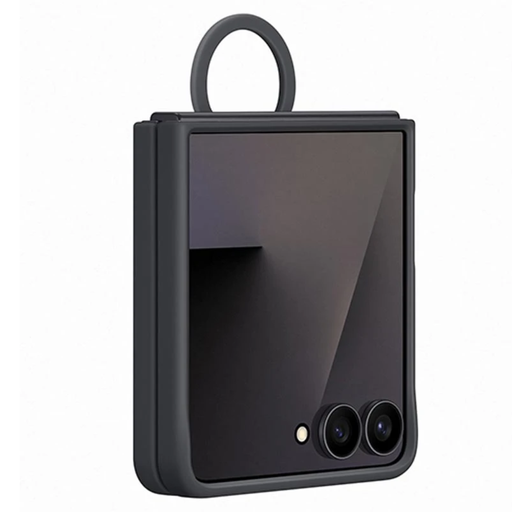 Samsung Galaxy Z Flip7 Silicone Cover with Ring EF-PF766TBEGWW - Black Samsung