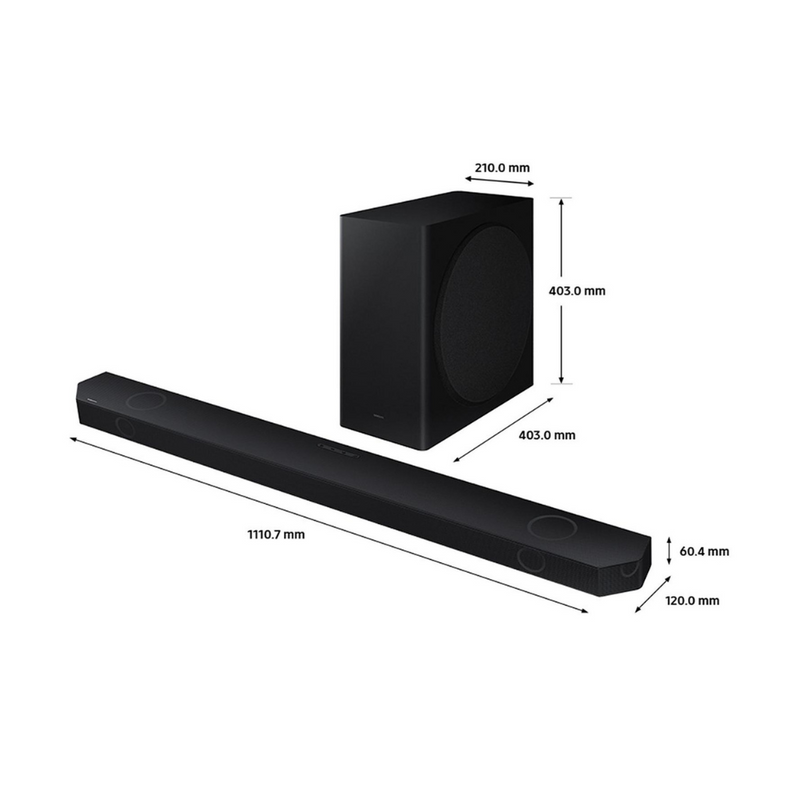 Samsung HW-Q810C 5.1.2ch Wireless Dolby Atmos Soundbar with Subwoofer and Q-Symphony Digiland Outlet Store