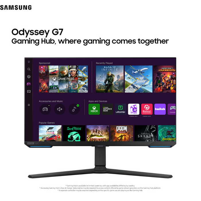 Samsung LS28BG700EPXEN Odyssey G7 28" Gaming Monitor Digiland Outlet Store