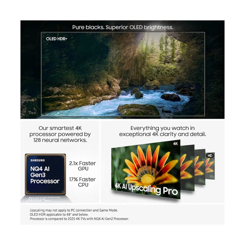 Samsung QE42S93F, 42 Inch OLED 4K AI Smart TV