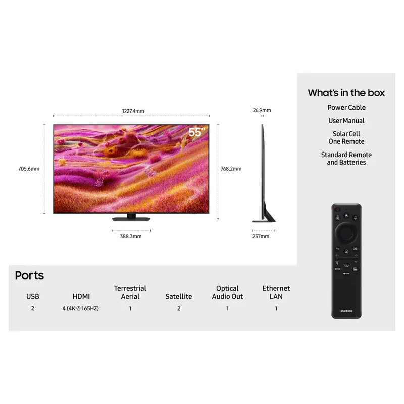 Samsung QE55QN93FATXXU 55 Inch Neo QLED 4K Ultra HD Smart TV