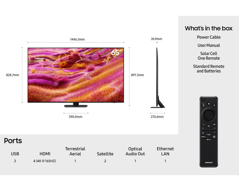 Samsung QE65QN90F, 65 Inch Neo QLED 4K with Mini LED Samsung