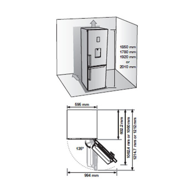 Samsung RB33J3200WW Freezer cm. 60 h. 185 - lt.328 - white Digiland Outlet Store