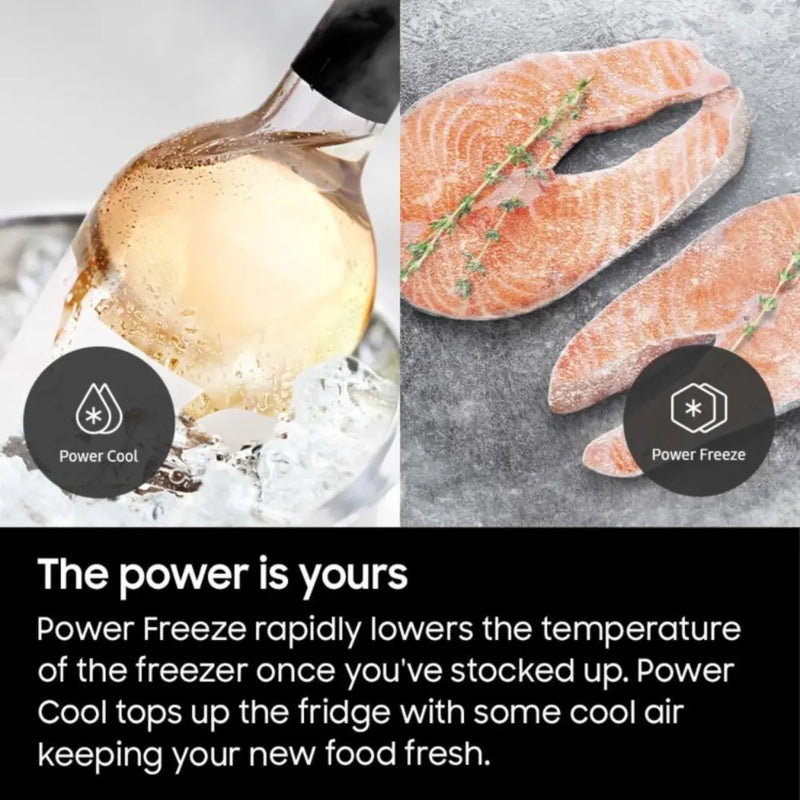 Samsung RB38C600DSA 185cm High 70/30 No Frost Fridge Freezer - Metal Graphite Digiland Outlet Store