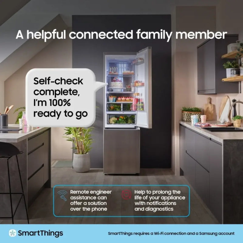 Samsung RB53DG703CB1EF Wifi Connected 203cm High 60/40 No Frost Fridge Freezer Digiland Outlet Store