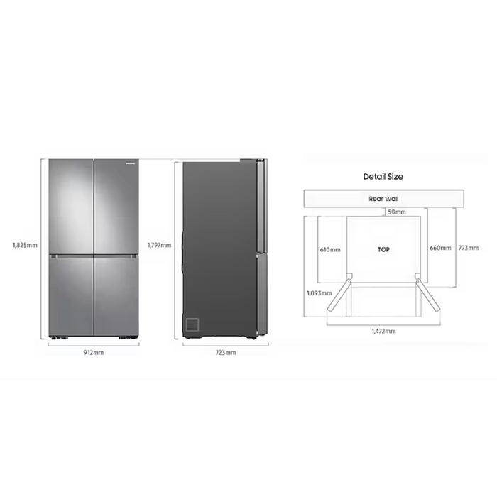 Samsung RF65A9676AP/EU French Style Fridge Freezer Digiland Outlet Store