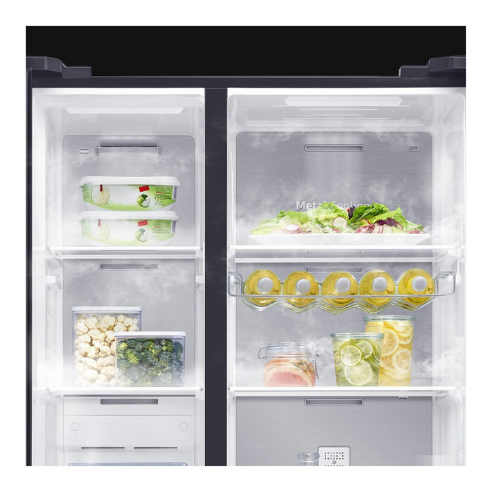 Samsung RS65R54112C/EE Refrigerator with freezer cm. 92 h. 178 - 617 lt. - black glass Digiland Outlet Store