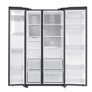 Samsung RS65R54112C/EE Refrigerator with freezer cm. 92 h. 178 - 617 lt. - black glass Digiland Outlet Store