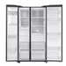 Samsung RS65R54112C/EE Refrigerator with freezer cm. 92 h. 178 - 617 lt. - black glass Digiland Outlet Store