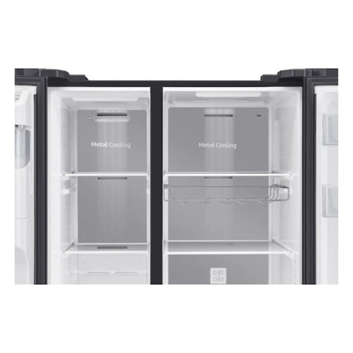 Samsung RS65R54112C/EE Refrigerator with freezer cm. 92 h. 178 - 617 lt. - black glass Digiland Outlet Store