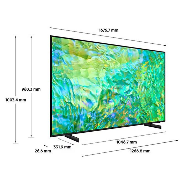 Samsung UE75CU8000, 75 inch, Crystal, 4K Ultra HD, Smart TV Digiland Outlet Store