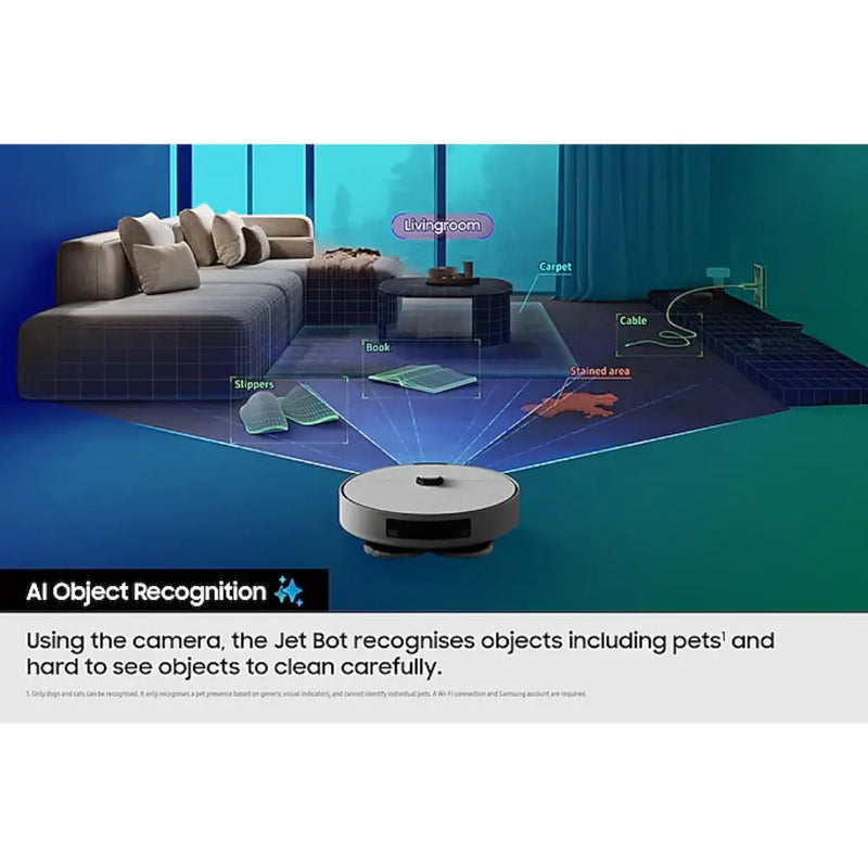 Samsung VR7MD96B14G/WD BESPOKE Jet Bot Combo AI Steam Vacuum Mop Robot Digiland Outlet Store