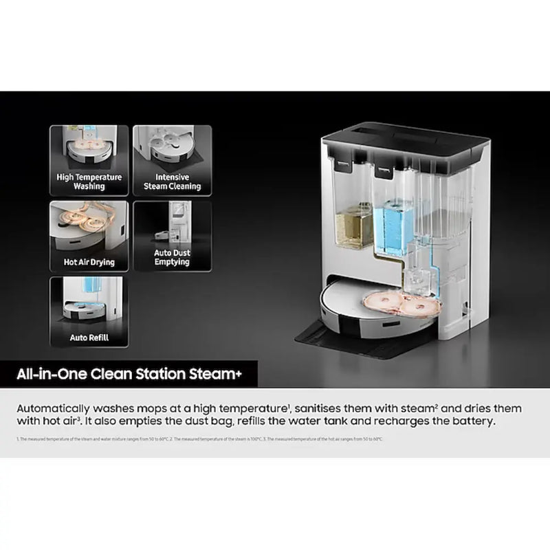 Samsung VR7MD96B14G/WD BESPOKE Jet Bot Combo AI Steam Vacuum Mop Robot Digiland Outlet Store