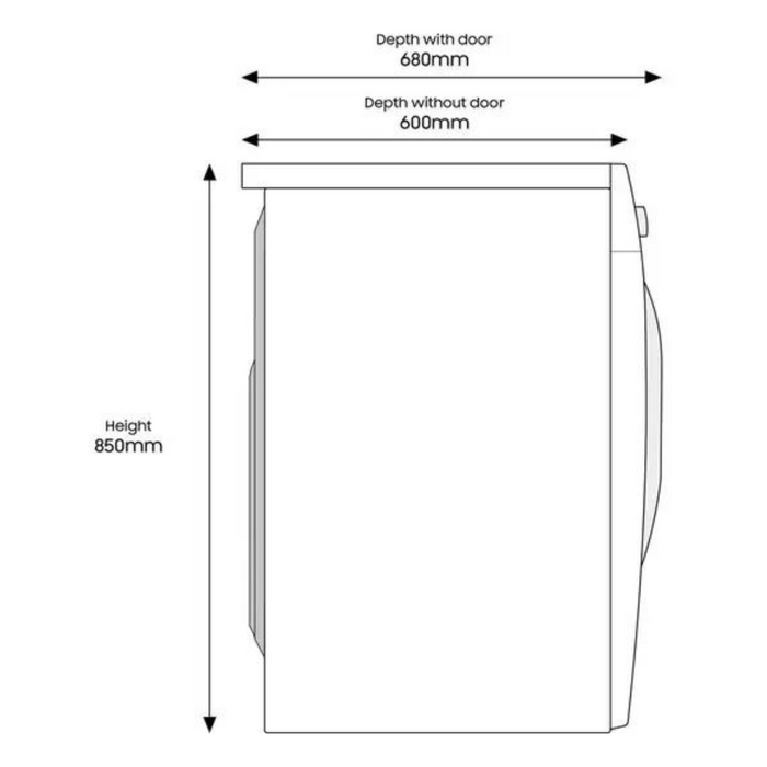 Samsung WW80T634CHH Washing machine, 8 kg Digiland Outlet Store
