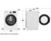 Series 5 Ecobubble™ 9kg Washing Machine WW90TA046AE Samsung