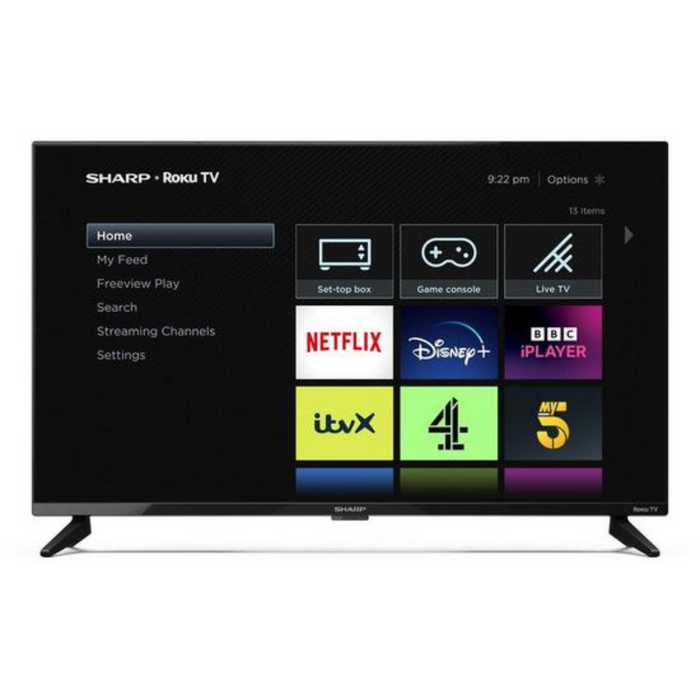 Sharp 32FD2K, 32-inch, HD-Ready, Roku Smart TV Digiland Outlet Store