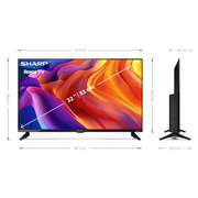 Sharp 32FD2K, 32-inch, HD-Ready, Roku Smart TV Digiland Outlet Store
