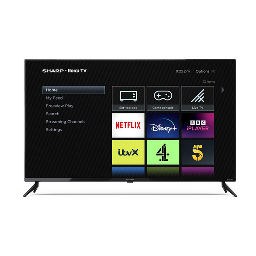Sharp 43FD2K, 43 inch, Full HD, Frameless Roku TV Digiland Outlet Store