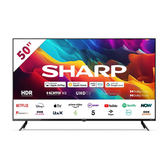 Sharp 50FJ2K, 50-inch, 4K Ultra HD, Roku Smart TV Digiland Outlet Store