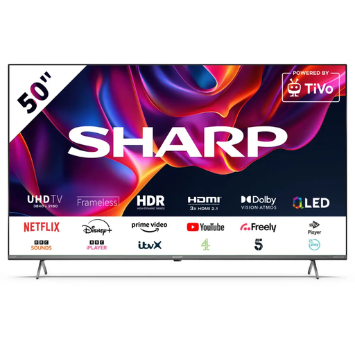 Sharp 50GM6245K 50-inch UHD 4K Q-LED Tivo Smart TV with Freely Sharp