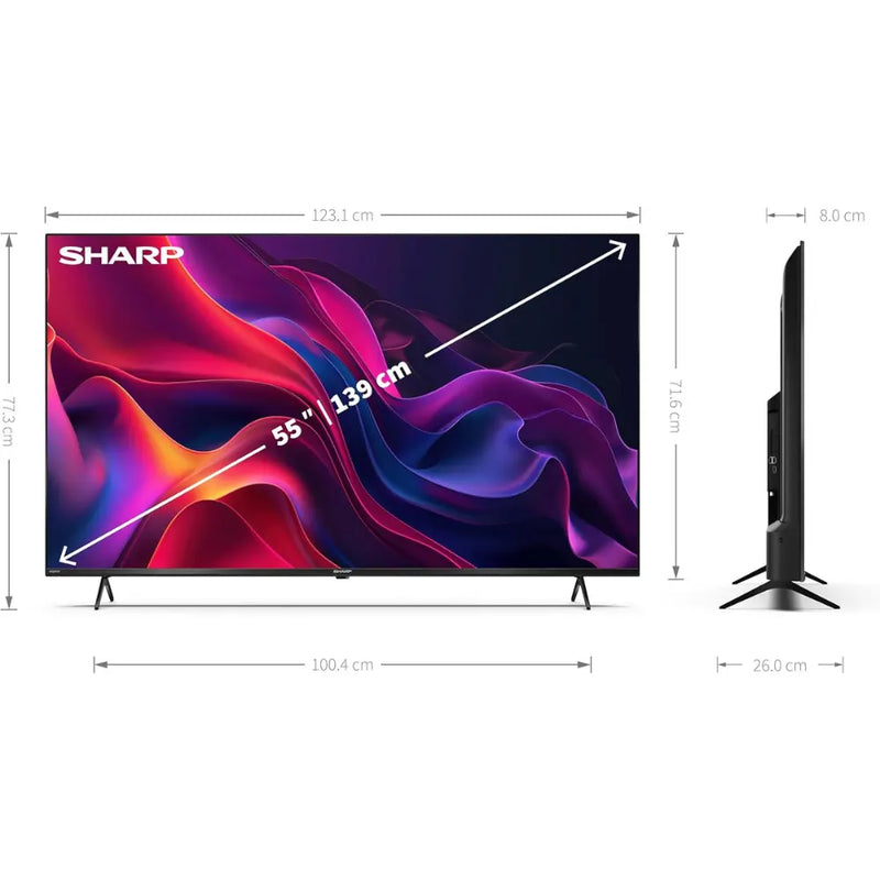 Sharp 55GK4245K 55-inch UHD 4K TiVo+ Smart TV with Freely Digiland Outlet Store