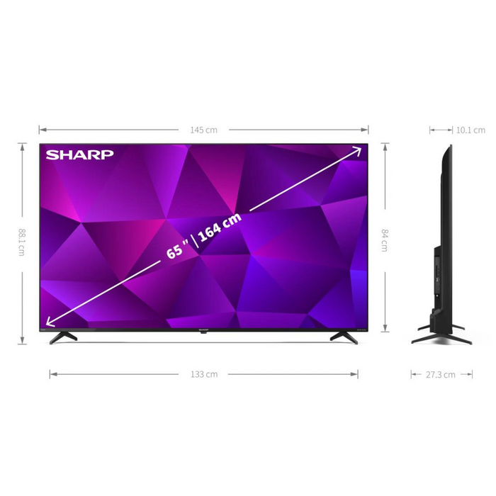 Sharp 65FN4KA, 65 inch, 4K Ultra HD, Frameless, Android TV Digiland Outlet Store