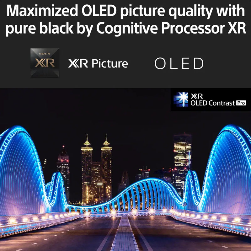 Sony Bravia A90K, 42 inch OLED XR HDR 4K Ultra HD Smart Google TV with Youview/Freesat HD & Dolby Atmos, XR42A90K