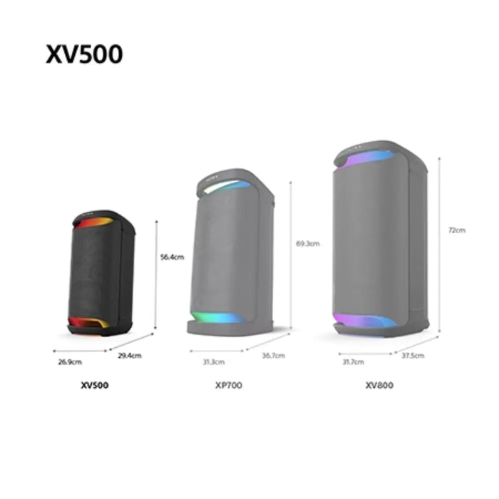 Sony SRSXV500B Wireless Portable Speaker Digiland Outlet Store