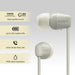 Sony WIC100 - Wireless In-Ear Headphone Taupe Digiland Outlet Store