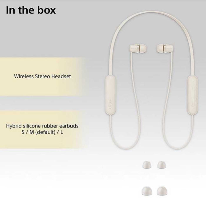 Sony WIC100 - Wireless In-Ear Headphone Taupe Digiland Outlet Store