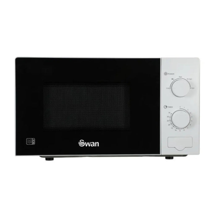 Swan SM22170B 20L Manual Microwave 6 Power Levels 700W White